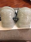 05-020-02 Knee Pads Gray Adjustable Straps Foam Interior Rubber