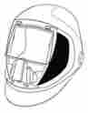 06-0300-52sw 3m Oh Esd Helmet W Sidewindows O Headband Or Silver Front Panel 051135893685