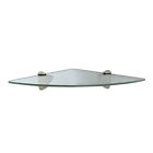 Kt-0134-1212sn 0885544064424 John Sterling Glass Corner Shelf Kit Satin Nickel