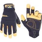 133l Custom Leathercraft Workman L Glove Synthetic Palm Black Yellow 084298813344