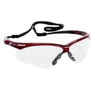 138-47378 Jackson Safety Nemesis Glasses Clear Lenses With Inferno 036000473780
