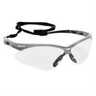 138-47388 Jackson Safety Nemesis Glasses Clear Lenses With Silver 036000473889