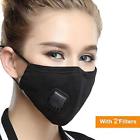 2 Pynogeez Black Masks Pm Anti Pollution Mask With 696537480431