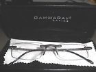 2001-c3-r175 Gamma Ray Optics Flexlite Lightweight Bendable Flex Arm Rimless Readers 1.75 Hard Case 849344048954