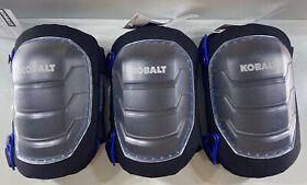 Kb-kp-104-b 3 Pairs Knee Pads Adjustable Dual Elastic Hard Shell High Density Foam Padding