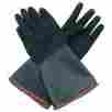 4468 Western Safety Rubber Abrasive Sand Blasting Gauntlet Gloves Sandblasting Media Blaster