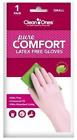 45001 Clean Ones Pure Comfort Latex Free Vinyl Gloves 767644866064