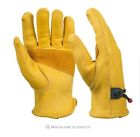 66874 Ozero Leather Work Gloves Cowhide Flexible Size Large 0722134066874