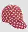 7321-0-0 Mutual Industries Kromer Red White Dot Style Welder Cap Cotton New 764083073213