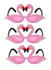 850101007404 Glittered Flamingo Fanci Frames Costume Glasses Party Accessory