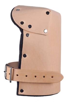 Alta 091849309041 30904 Leather Knee Protector Pad With Hd Felt Buckle Capless Beige