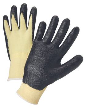 6010-s Anchor Brand - 6010s 13 Ga Knit Black Foam Palm Dozen