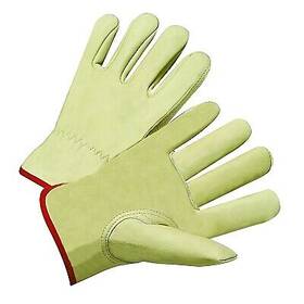 68162l Anchor Brand Standard Grain Cowhide Leather Driver Gloves Large Unlined Tan Ors Nasco