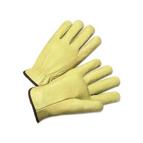 70300m Anchor Brand Standard Grain Pigskin Driver Gloves Medium Unlined Tan