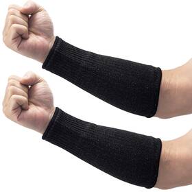 Ancirs 797505212877 21cm Cut Resistant Sleeves Arm Protection Dog Bite Black
