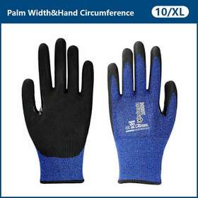 Lmb-ppe-aa4857287 Andanda Nitrile Work Gloves Level 5 Cut Resistant With Thumb Reinforcement L/xl