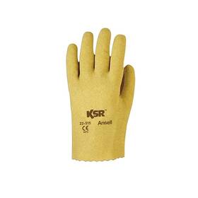 103291 Ansell Ksr Multi-purpose Vinyl-coated Gloves Interlock Knit Liner 10 Yellow