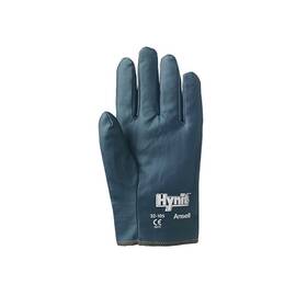 103572 Ansell Hynit Nitrile-impregnated Gloves 8 Blue - 12 Per Dz