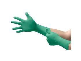 114883 Ansell - Gloves Nitrile Ext. Cuff Texture Fng Green Medium Cs