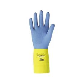 8722410 Ansell 4 Pairs Alphatec 87-224 Neoprene Gloves Cotton Flock Lined Size 10