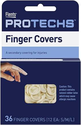 Apobk F414-436 Flents First Aid Finger Cots Protect During Healing Cover Cuts And Injuri