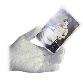 61-54-l Archival Methods White Lintless Nylon Gloves Large 4-pair #61-54-l