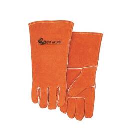 100gc Best Welds Comfoflex Premium Leather Welding Gloves Split Cowhide Large