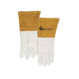 120tigxl Best Welds 120-tig Capeskin Welding Gloves X-large White/tan 4 Inches Cuff