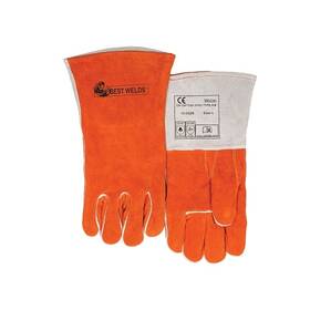 500gc Best Welds Comfoflex Premium Leather Welding Gloves Split Cowhide Large