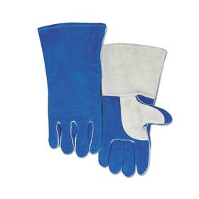 700gcl Best Welds Quality Welding Gloves Split Cowhide Large Blue - 1 Per Pr