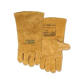 Best Welds 726223120003 Comfoflex Premium Leather Welding Gloves Split Cowhide Large