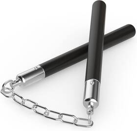 Beyck 313052426491 Nunchucks - Safe Solid Rubber Training Nunchucks/nunchakus With Steel Chain