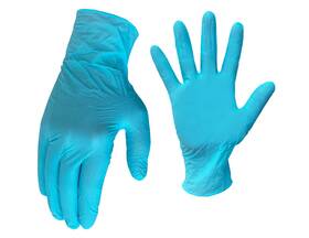 Big Time Products Llc 731919499103 Awp Pro Paint Disposable Gloves Nitrile Blue One Size Adult Unisex 100 Count