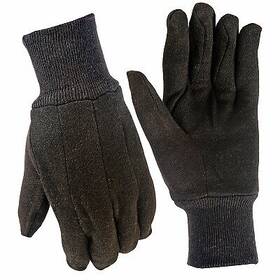 9125-26 Big Time Products Llc Jersey Work Gloves Brown Mens Small
