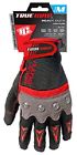 9893-23 Black Red Heavy Time Grip Large Big True Duty Glove Work Gray