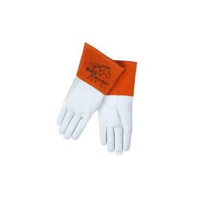 25kxs Black Stallion 25k Premium Grain Kidskin Tig Glove With X-small White