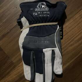 T50-l Black Stallion Welding Gloves Goatskin/fr Cotton Tig Large