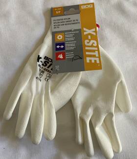Bob Dale Gloves 063344175407 Nwt Bdg X-site White - Size S Small