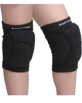 0510587 Bodyprox Knee Pads Black Adults 2 Pack High-density Breathable Eva Foam Nylon