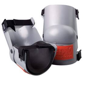 12-134 Bon Tool Flooring Knee Pad Pair Hinged Hard-plastic-shell Lightweight Speed Clip Gray