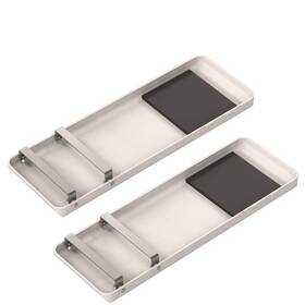 82-395 Bon Tool 743153823958 Abs Plastic Knee Boards 1-pair Silver Black