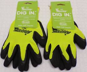 8412b Boss 072874064846 Lot Of 2 Flexi-grip Neon Knit Work Gloves Enhanced Grip Small