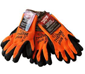 Boss 072874072421 3 Pair Therm Plus Ii Mens X-large Polyester Winter Work Gloves High Vis