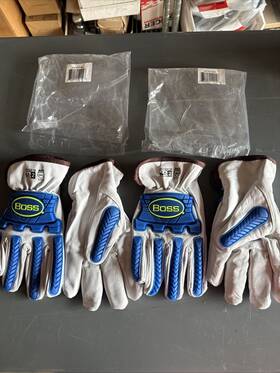 9120 Boss 9120/l 2 Pair Large Cut Resistant Impact Glove Sheep Leather Ansi A4