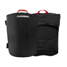1h-226-2 Branded Husky Knee Pads Foam Nonmarring Fabric Cap Work Flooring Tile Carpet