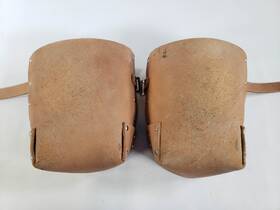 92013 Bucket Boss Pro Leather Knee Pads Tan Brown - Used