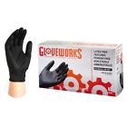 Bwgn Gloveworks Black Nitrile Disposable Gloves Powder Latex Free Mil