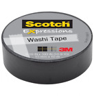 C314-blk Washi Tape Black 801593273198