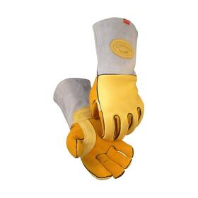 1485-6 Caiman Elk Skin Mig/stick Welding Gloves Flame Resistant Wool Lined Back Co