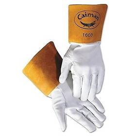 1600-xl Caiman 1600 Goat Grain Leather/cowhide Cuff Unlined Welding Gloves X-large